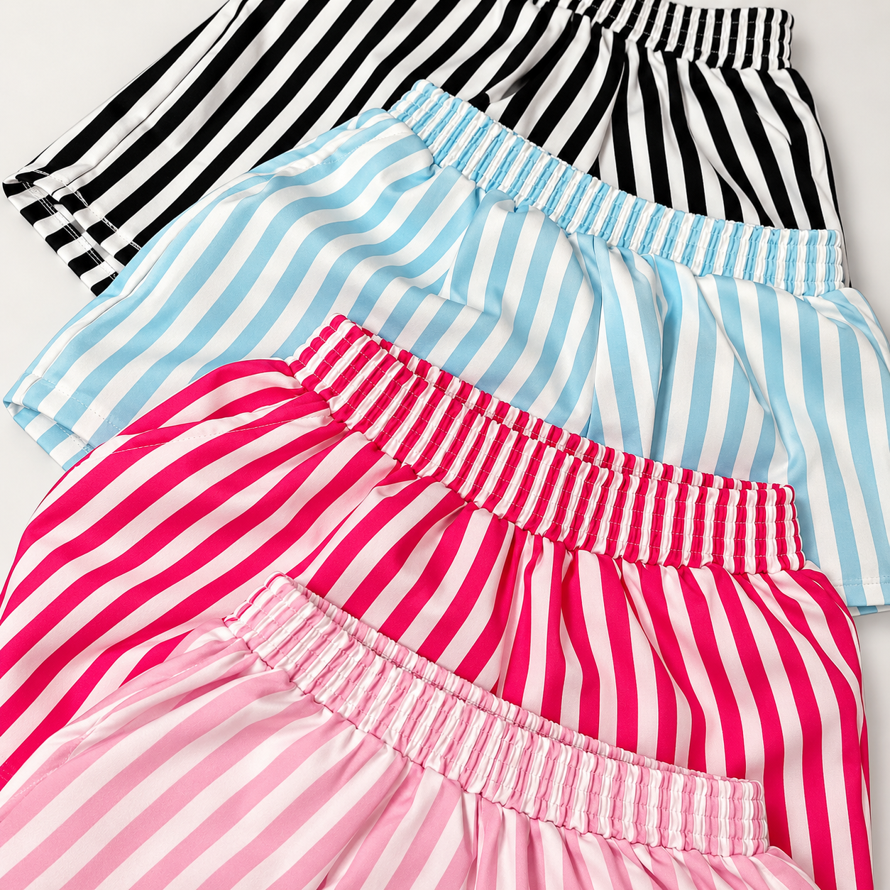 Short em alfaiataria listrado