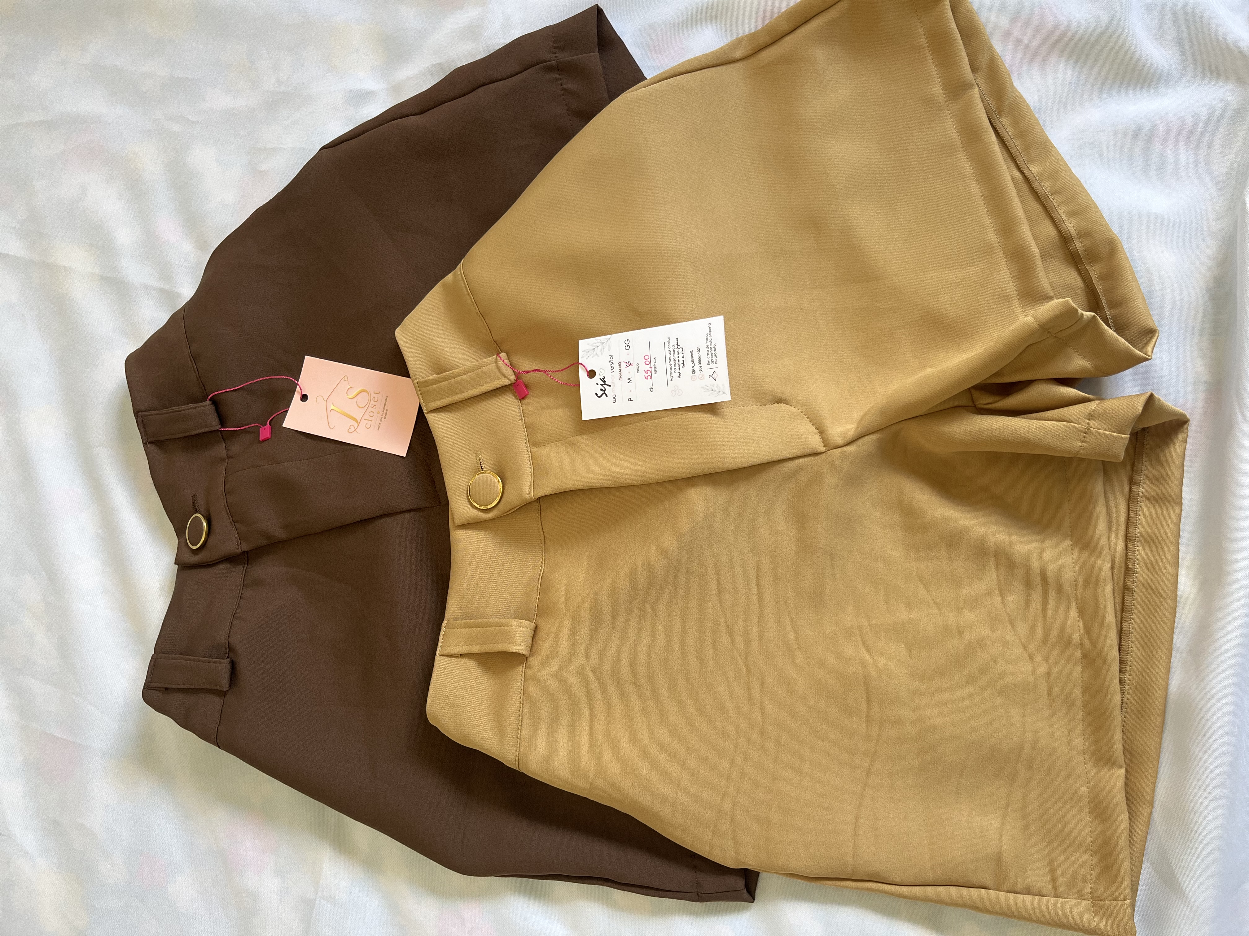 Short em alfaiataria